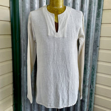 Load image into Gallery viewer, 1970's Vintage White Handmade Cream Cheesecloth Pullover L/S Shirt Sz M - OOAK - Phoenix Menswear