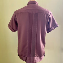 Load image into Gallery viewer, 1970's Vintage Brown Mexican Guayabera Embroidered S/S Shirt Sz L - OOAK - Phoenix Menswear