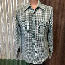 Load image into Gallery viewer, 1970's Vintage Western Lee L/S Shirt Green Check Sz S - OOAK - Phoenix Menswear