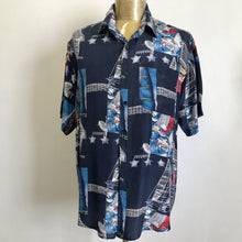 Load image into Gallery viewer, 1970's Vintage Silk Party Shirt S/S Sz L - OOAK - Phoenix Menswear