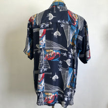 Load image into Gallery viewer, 1970's Vintage Silk Party Shirt S/S Sz L - OOAK - Phoenix Menswear