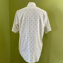 Load image into Gallery viewer, 1970's Vintage Cream S/S Shirt with Brown Dot Print Sz L - OOAK - Phoenix Menswear