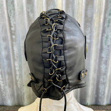 Load image into Gallery viewer, Aviator Cap Black Lace Up Adjustable Size - Phoenix Menswear