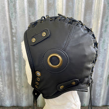 Load image into Gallery viewer, Aviator Cap Black Lace Up Adjustable Size - Phoenix Menswear