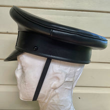 Load image into Gallery viewer, Black Captain Hat Love Heart Red Gold Immortal Kraft Velvet Unisex - OOAK - Phoenix Menswear