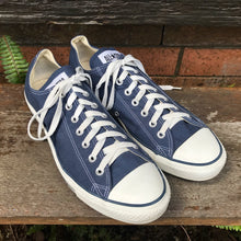 Load image into Gallery viewer, Blue Converse All Stars - Mens Sz 11- Women's 13 - OOAK - Phoenix Menswear