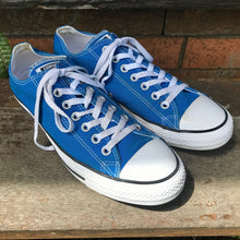 Load image into Gallery viewer, Blue Converse All Stars - Mens Sz 9 - Women's 11 - OOAK - Phoenix Menswear