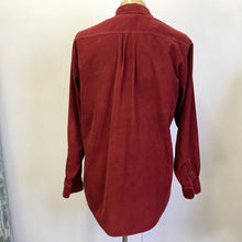 Load image into Gallery viewer, Burgundy Corduroy Preloved L/S Shirt Sz M - OOAK - Phoenix Menswear