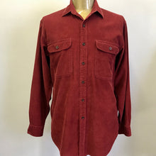 Load image into Gallery viewer, Burgundy Corduroy Preloved L/S Shirt Sz M - OOAK - Phoenix Menswear