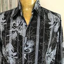 Load image into Gallery viewer, Diesel Navy Abstract Floral Stripe L/S Shirt Sz XL - OOAK - Phoenix Menswear