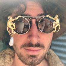 Load image into Gallery viewer, Monkey Sunglasses with Pearl Chain - Phoenix Menswear
