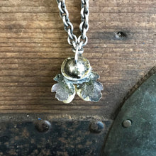 Load image into Gallery viewer, Silver Pendant Deer Teeth Antique Oak Leaves and Silver Necklace 1930's - OOAK - Phoenix Menswear