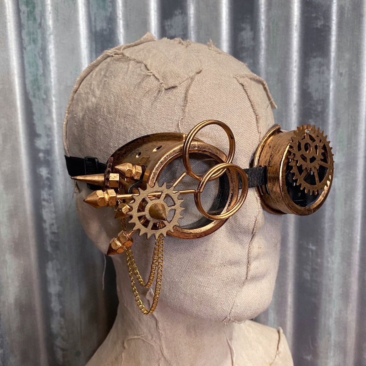 metal steampunk goggles Steampunk Goggles
