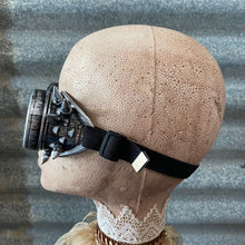 Load image into Gallery viewer, Steampunk Goggles - Spiked Silver Frames with Decorative Lenses - Phoenix Menswear