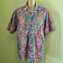 Load image into Gallery viewer, Vintage 1990's Crazy Party Colourful S/S Shirt Abstract Design Sz XXL - OOAK - Phoenix Menswear