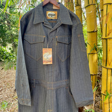 Load image into Gallery viewer, Vintage Blue Denim Overalls Jumpsuit Herringbone Deadstock Sz XL - OOAK - Phoenix Menswear