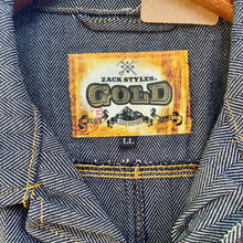 Load image into Gallery viewer, Vintage Blue Denim Overalls Jumpsuit Herringbone Deadstock Sz XL - OOAK - Phoenix Menswear