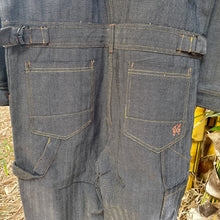 Load image into Gallery viewer, Vintage Blue Denim Overalls Jumpsuit Herringbone Deadstock Sz XL - OOAK - Phoenix Menswear