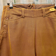 Load image into Gallery viewer, 1950's Vintage Wool Jodhpurs Tan Colour Suede Knee Patches Sz 27 - OOAK - Phoenix Menswear
