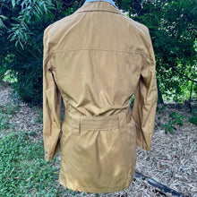 Load image into Gallery viewer, 1970&#39;s Vintage Belted Safari Jacket Camel Colour Retro Pockets Sz S/M - OOAK - Phoenix Menswear