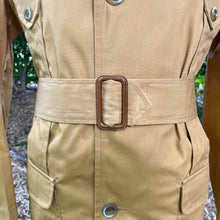 Load image into Gallery viewer, 1970&#39;s Vintage Belted Safari Jacket Camel Colour Retro Pockets Sz S/M - OOAK - Phoenix Menswear