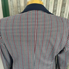 Load image into Gallery viewer, 1970&#39;s Vintage Blazer Check Navy Blue White Red 2 Button Sz M - OOAK - Phoenix Menswear
