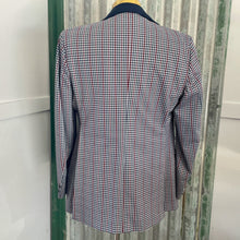 Load image into Gallery viewer, 1970&#39;s Vintage Blazer Check Navy Blue White Red 2 Button Sz M - OOAK - Phoenix Menswear