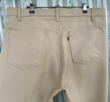 Load image into Gallery viewer, 1970&#39;s Vintage Men&#39;s Levis Trousers Beige Polyester Sz 38 - OOAK - Phoenix Menswear