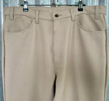 Load image into Gallery viewer, 1970&#39;s Vintage Men&#39;s Levis Trousers Beige Polyester Sz 38 - OOAK - Phoenix Menswear