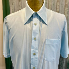 Load image into Gallery viewer, 1970's Vintage Men's Light Blue S/S Shirt Sz XL - OOAK - Phoenix Menswear
