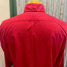 Load image into Gallery viewer, 1970's Vintage Men's Red L/S Shirt Formal Sz L - OOAK - Phoenix Menswear