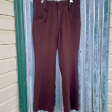 Load image into Gallery viewer, 1970&#39;s Vintage Men&#39;s Trousers Brown Polyester Retro Sz 33 - OOAK - Phoenix Menswear