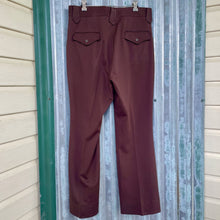 Load image into Gallery viewer, 1970&#39;s Vintage Men&#39;s Trousers Brown Polyester Retro Sz 33 - OOAK - Phoenix Menswear