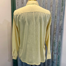 Load image into Gallery viewer, 1970's Vintage Men's Yellow White Pin Stripes L/S Shirt Sz M - OOAK - Phoenix Menswear