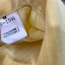 Load image into Gallery viewer, 1970's Vintage Men's Yellow White Pin Stripes L/S Shirt Sz M - OOAK - Phoenix Menswear