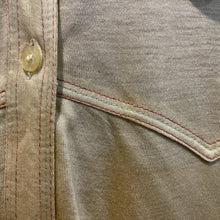 Load image into Gallery viewer, 1970's Vintage Off White Champagne L/S Cotton Knit Shirt Sz S - OOAK - Phoenix Menswear