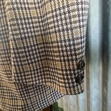 Load image into Gallery viewer, 1970&#39;s Vintage Retro Men&#39;s Check Blazer Brown Sz M - OOAK - Phoenix Menswear