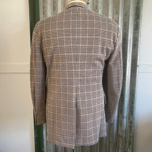 1970's Vintage Retro Men's Check Blazer Brown Sz M - OOAK - Phoenix Menswear