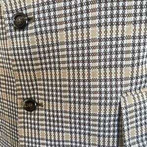 1970's Vintage Retro Men's Check Blazer Brown Sz M - OOAK - Phoenix Menswear