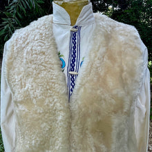 Load image into Gallery viewer, 1970&#39;s Vintage Wool Woolly Sherpa Vest Soft cosy Cream Sz S - OOAK - Phoenix Menswear