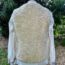 Load image into Gallery viewer, 1970&#39;s Vintage Wool Woolly Sherpa Vest Soft cosy Cream Sz S - OOAK - Phoenix Menswear