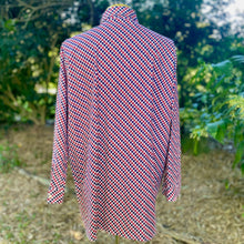 Load image into Gallery viewer, 1980&#39;s Vintage Geometric Red Blue L/S Shirt Funky Sz XL - OOAK - Phoenix Menswear