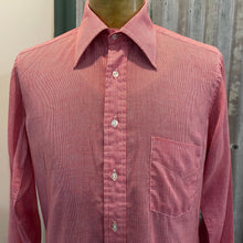 Load image into Gallery viewer, 1980's Vintage Men's Red White Micro Check L/S Shirt Sz M - OOAK - Phoenix Menswear