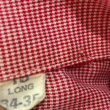 Load image into Gallery viewer, 1980's Vintage Men's Red White Micro Check L/S Shirt Sz M - OOAK - Phoenix Menswear
