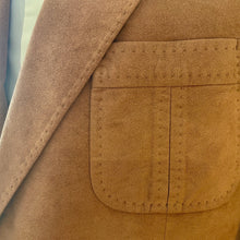 Load image into Gallery viewer, 1980&#39;s Vintage Men&#39;s Suedette Blazer Tan Brown Sz L - OOAK - Phoenix Menswear