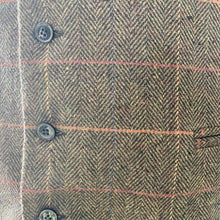 Load image into Gallery viewer, 1980&#39;s Vintage Vest Tweed Brown Olive Sz XXL - OOAK - Phoenix Menswear