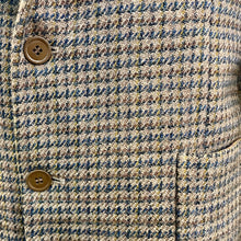 Load image into Gallery viewer, 1980's Vintage Yves Saint Laurent YSL Men's Brown Wool Tweed Houndstooth Blazer Sz S - OOAK - Phoenix Menswear