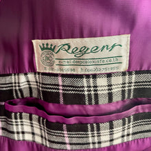 Load image into Gallery viewer, 1990&#39;s Vintage Black Purple White Check Blazer Purple Lining Sz XXL - OOAK - Phoenix Menswear