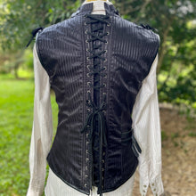 Load image into Gallery viewer, 1990&#39;s Vintage Vest Black Goth Steampunk Pirate Cosplay Costume Sz S - OOAK - Phoenix Menswear