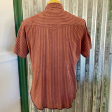 Load image into Gallery viewer, 1990&#39;s Wrangler Western Men&#39;s Brown Striped Snaps S/S Shirt Sz XL - OOAK - Phoenix Menswear